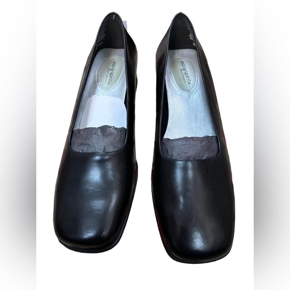 Easy Spirit‎ Women’s Anti-Gravity Black Square Toe Slip On Shoes Size 7.5